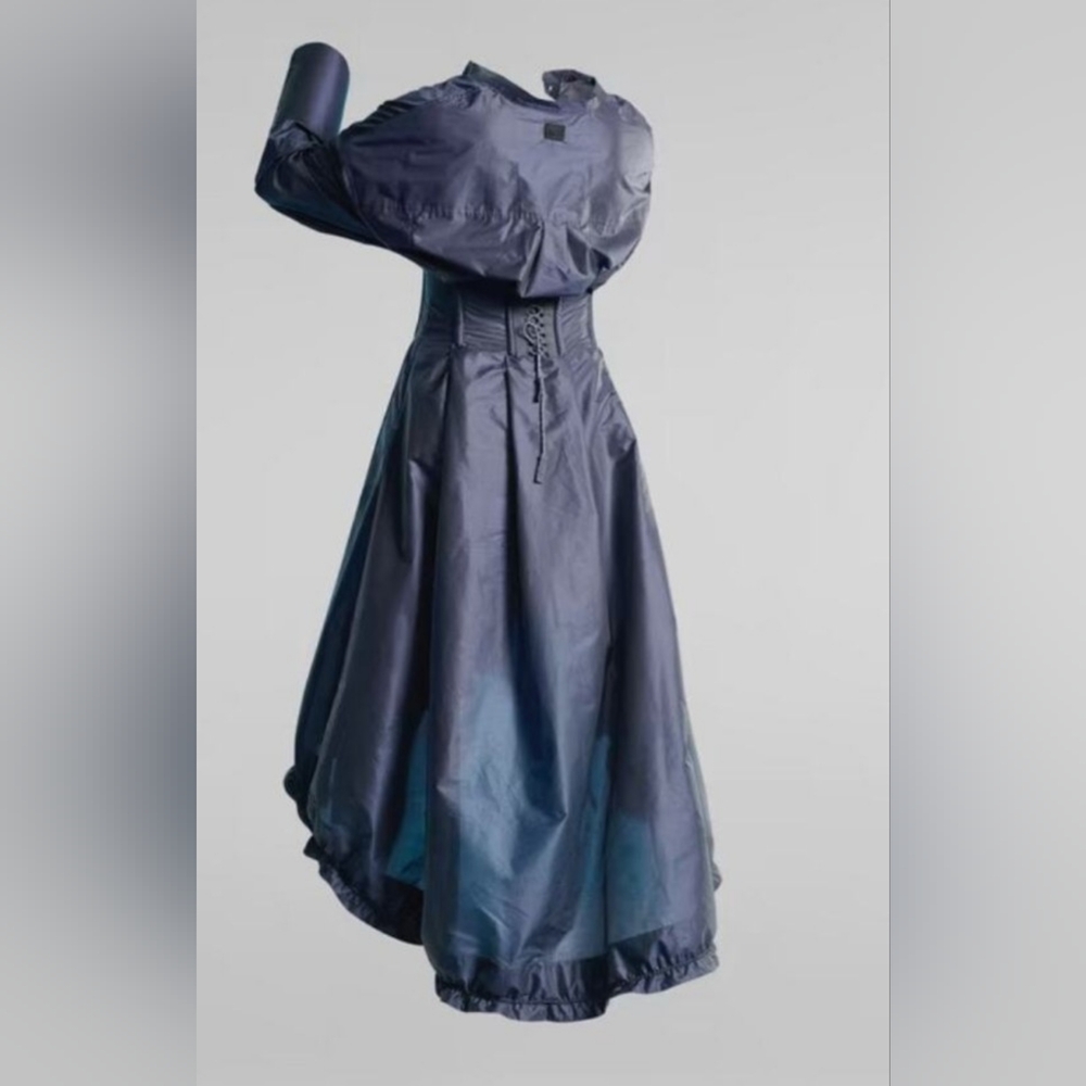 G-Star RAW Blue Corset Dress SZ S. High Low - Picture 2 of 9